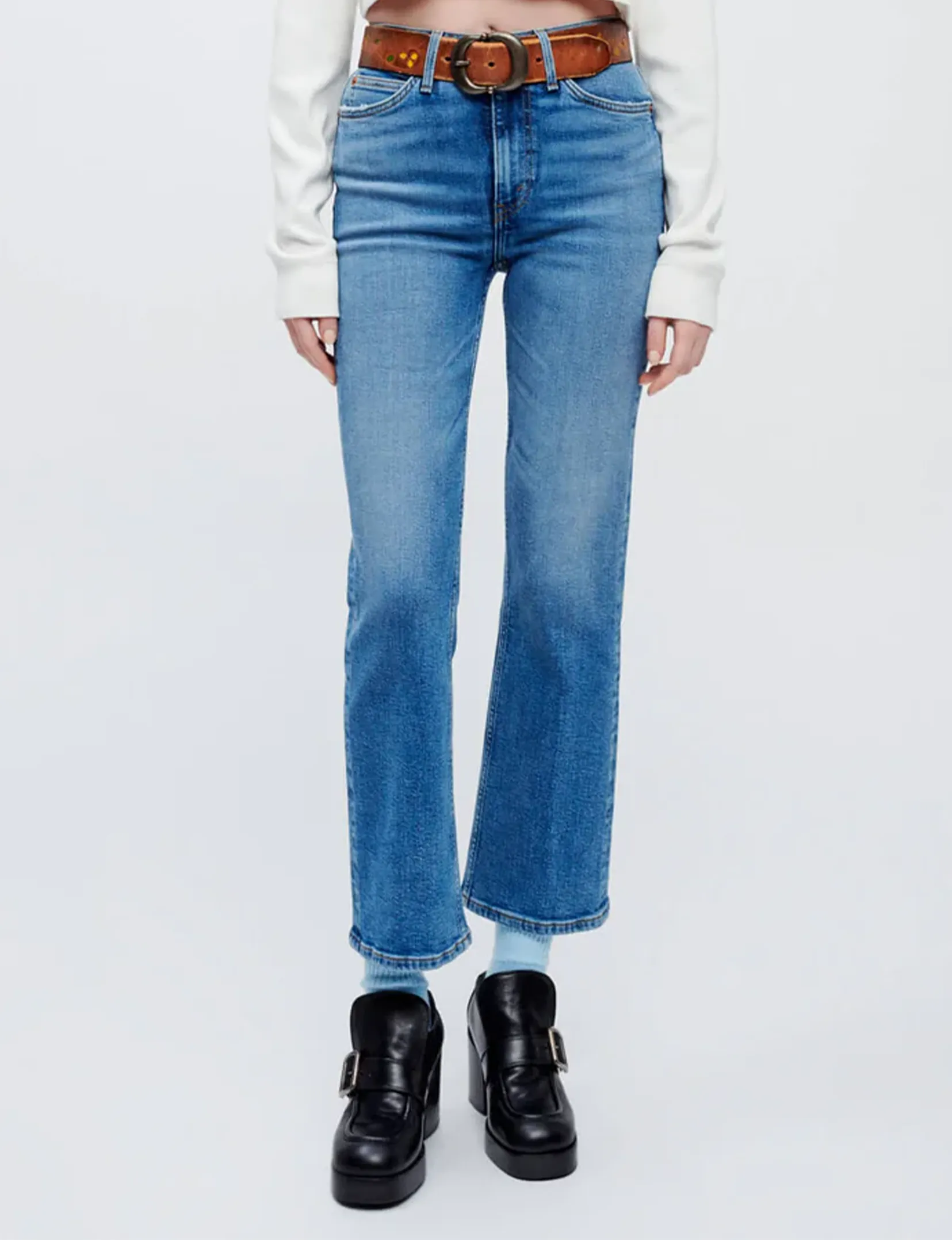 70er Jahre Bootcut mit Stutzen, Mid-70er Kleidung neu interpretiert