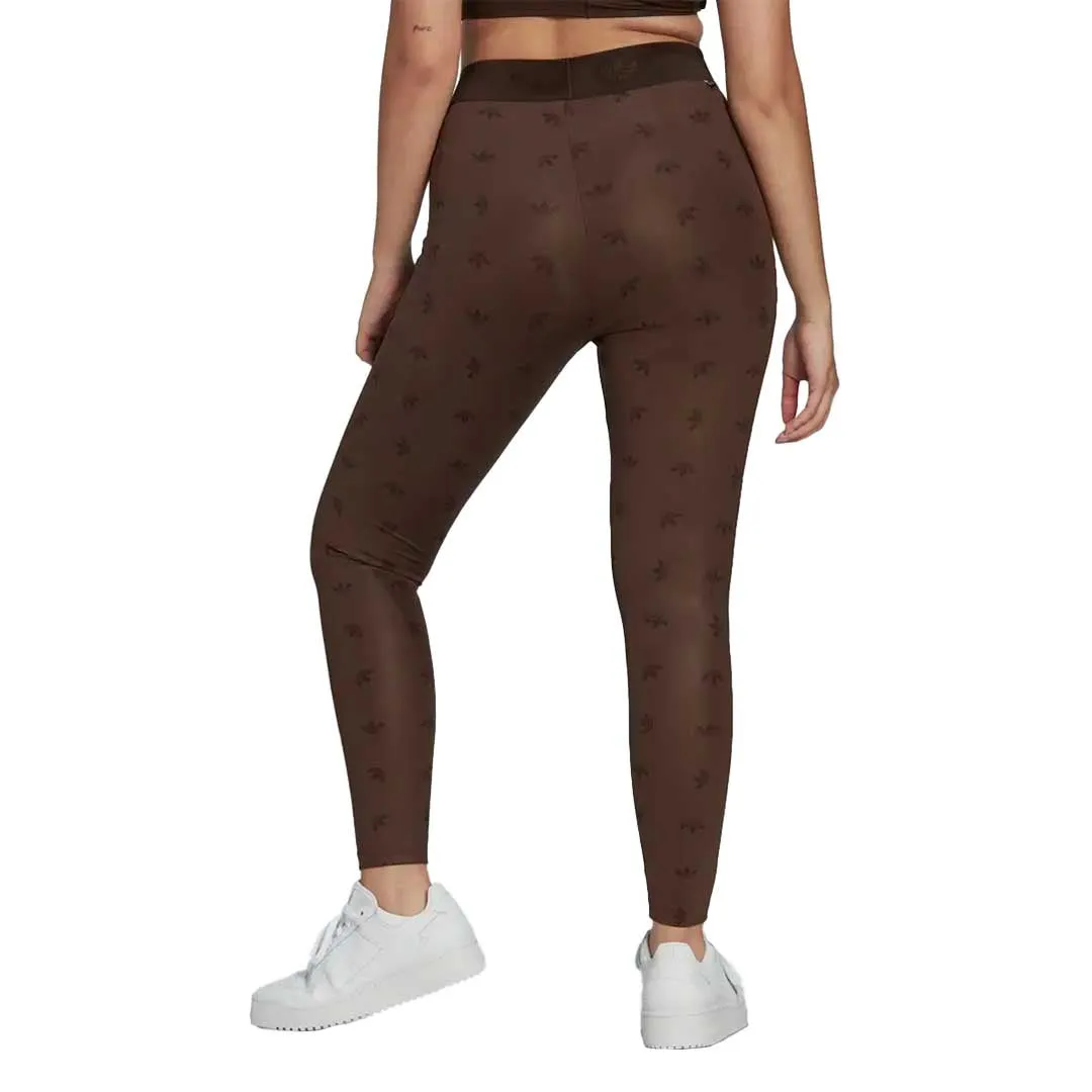 adidas - Damen 7/8-Hochtaillierte Allover-Print-Leggings (HL9150)