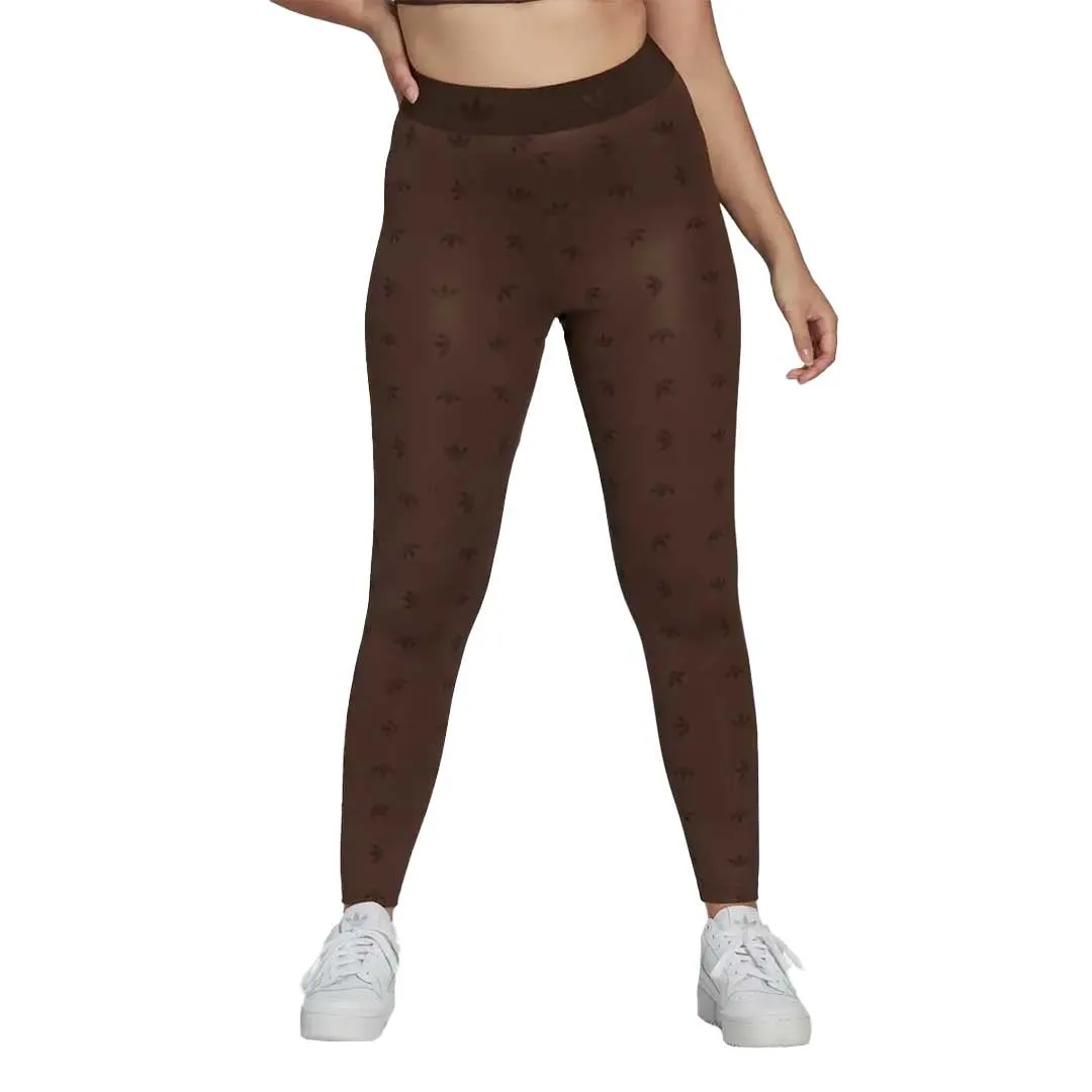 adidas - Damen 7/8-Hochtaillierte Allover-Print-Leggings (HL9150)