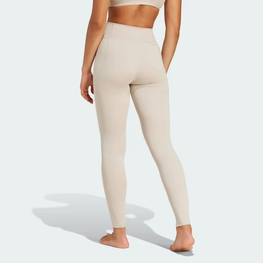 ADIDAS DAMEN ALL ME ESSENTIALS BEIGE LEGGINGS