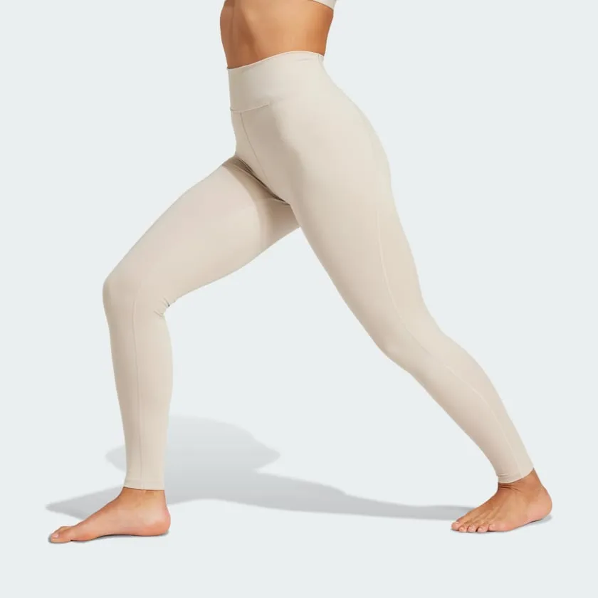 ADIDAS DAMEN ALL ME ESSENTIALS BEIGE LEGGINGS