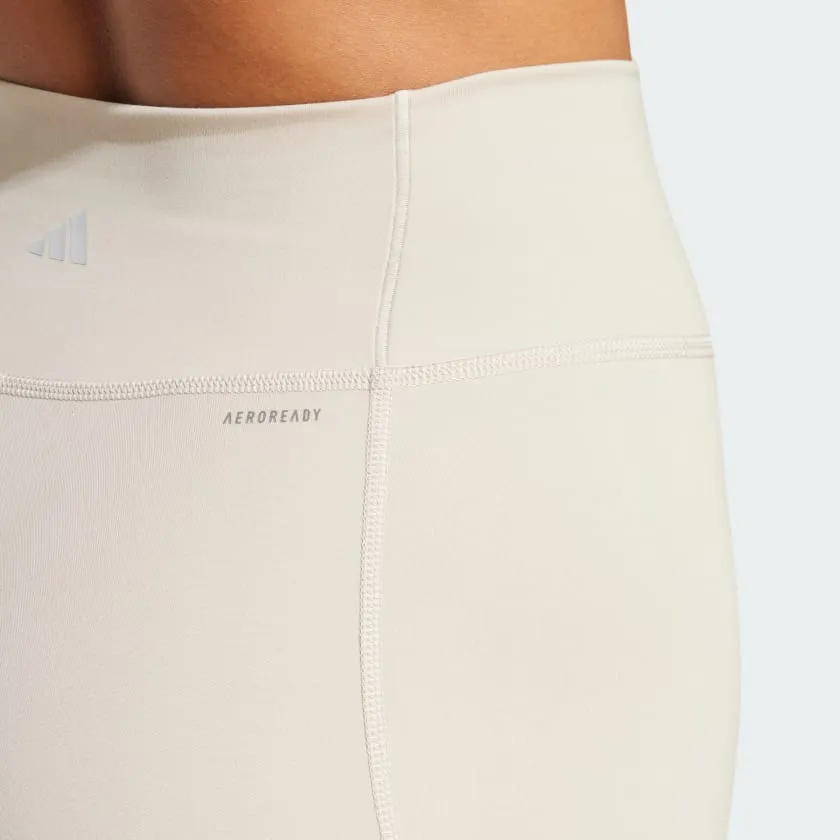 ADIDAS DAMEN ALL ME ESSENTIALS BEIGE LEGGINGS