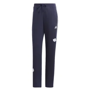 adidas - Damen High-Rise Hose mit Chenille-Blumenapplikationen und 3 Streifen (IC0019)
