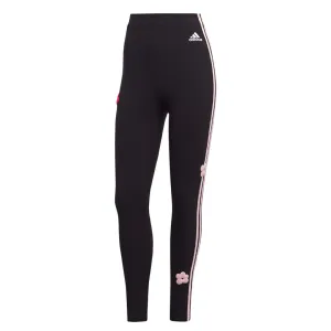 adidas - Damen Leggings mit Chenille-Blumenapplikationen und 3 Streifen (IC0004)