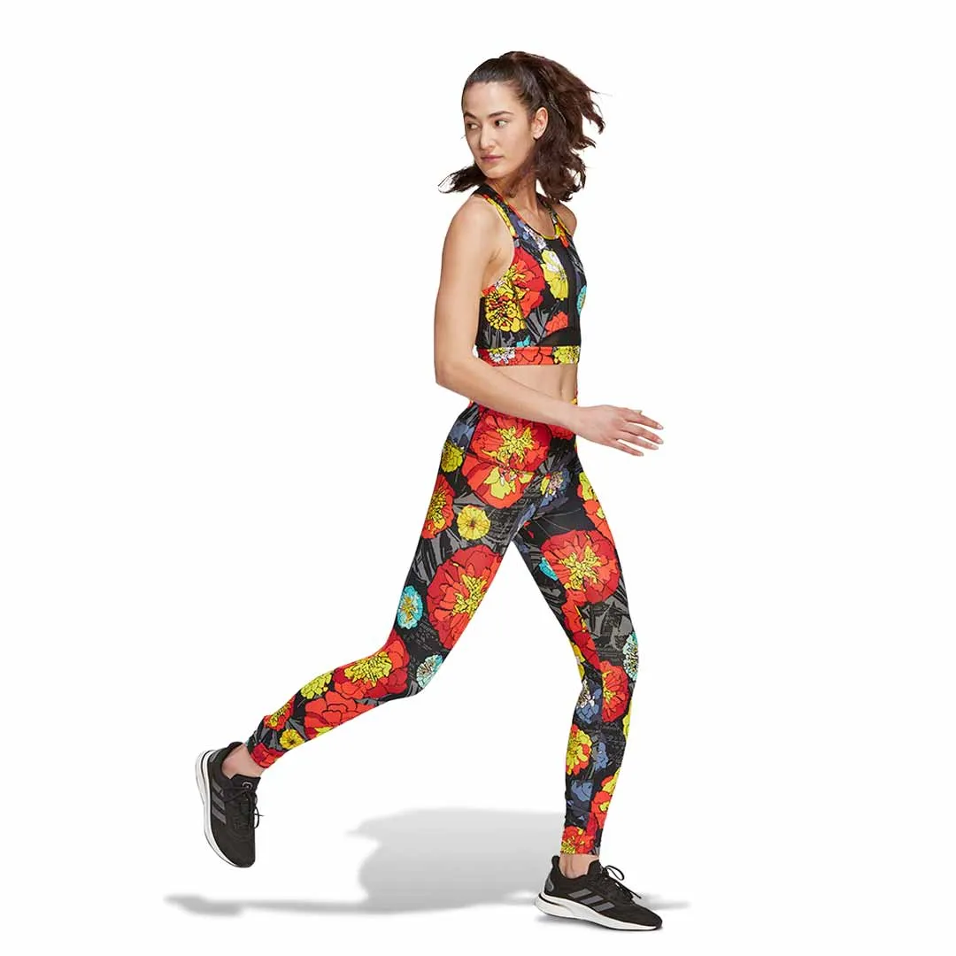adidas - Damen Laufleggings mit Blumenmuster (HC1658)