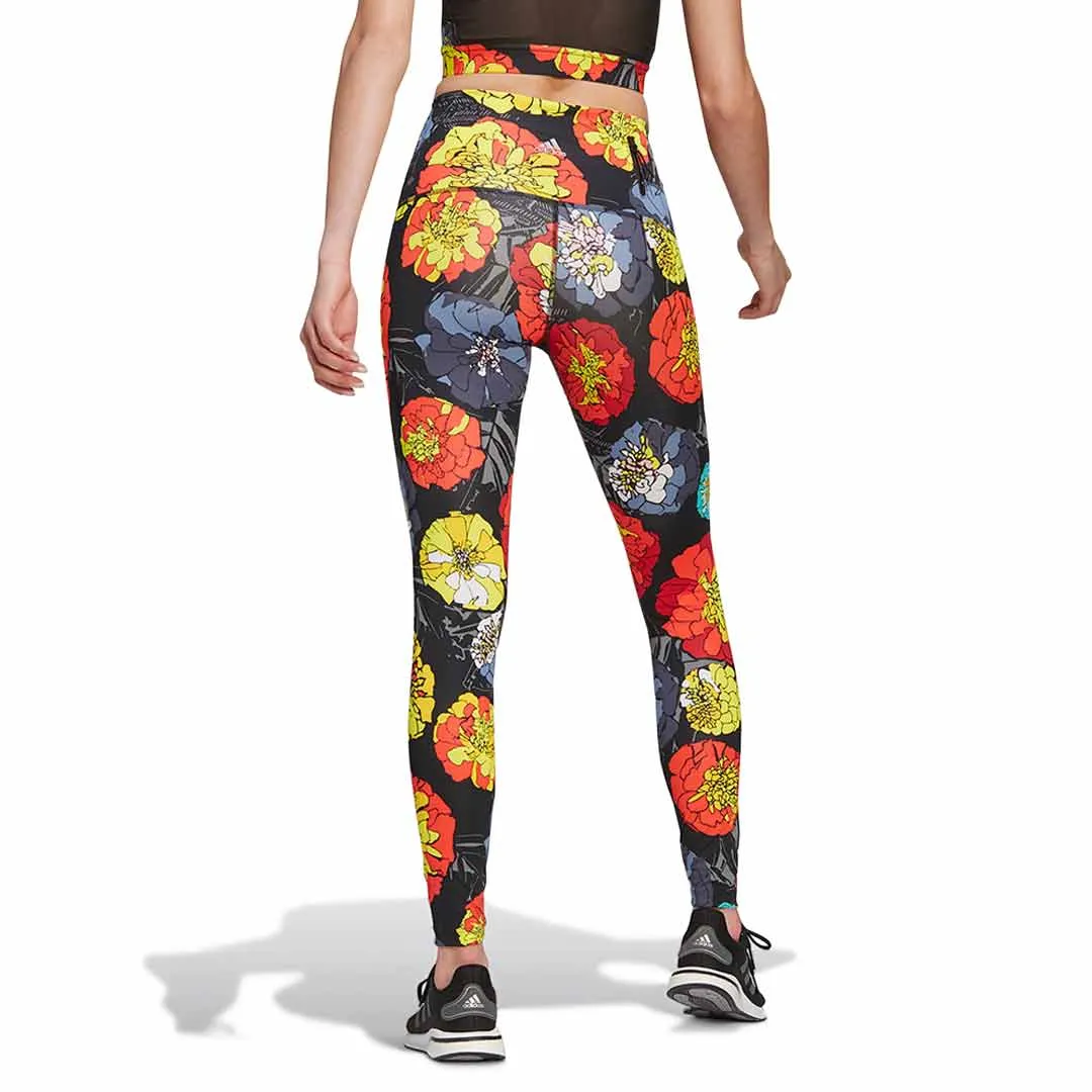 adidas - Damen Laufleggings mit Blumenmuster (HC1658)