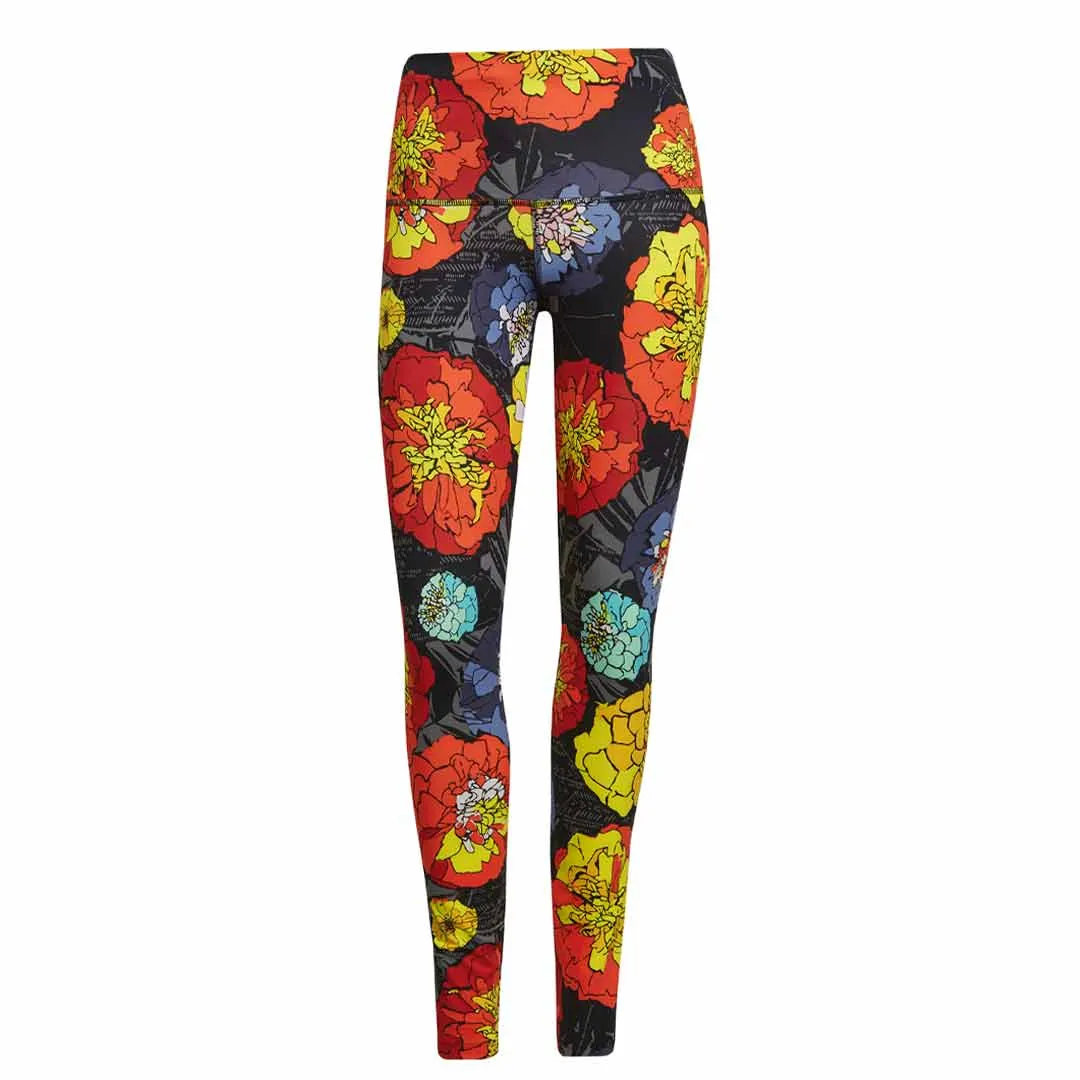 adidas - Damen Laufleggings mit Blumenmuster (HC1658)