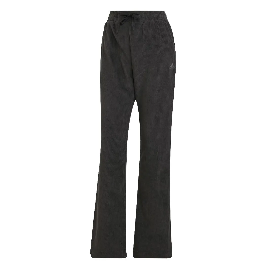 adidas - Damen Hyperglam Rippen-Velours Flared Leg Hose (IB3616)