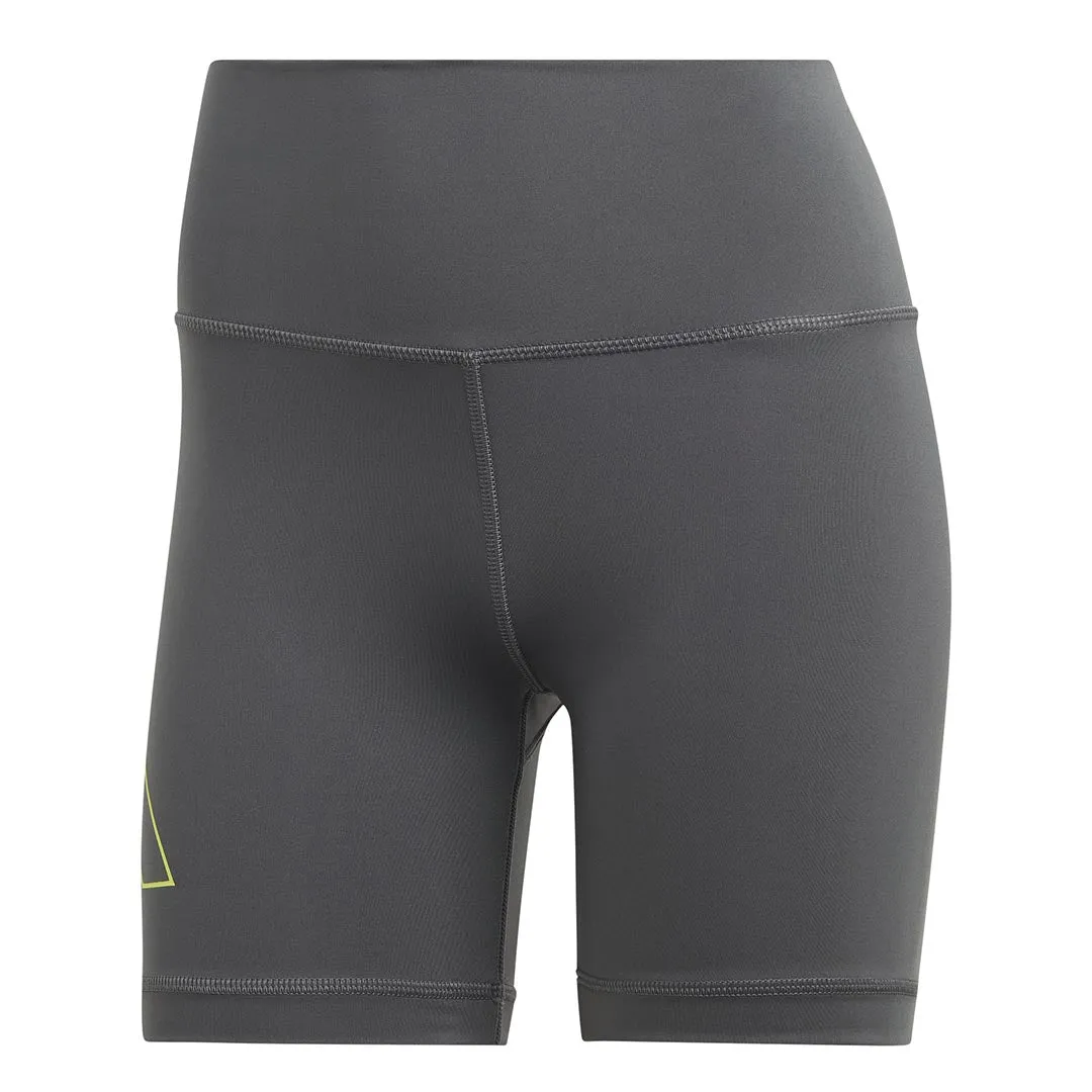 adidas - Damen Optime Hyperbright Trainingsshorts mit hoher Taille (IL6612)