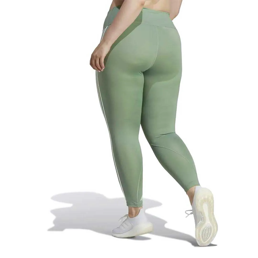 adidas - Damen Optime Trainicons 3-Streifen 7/8 Leggings (Plus Size) (HR5454)
