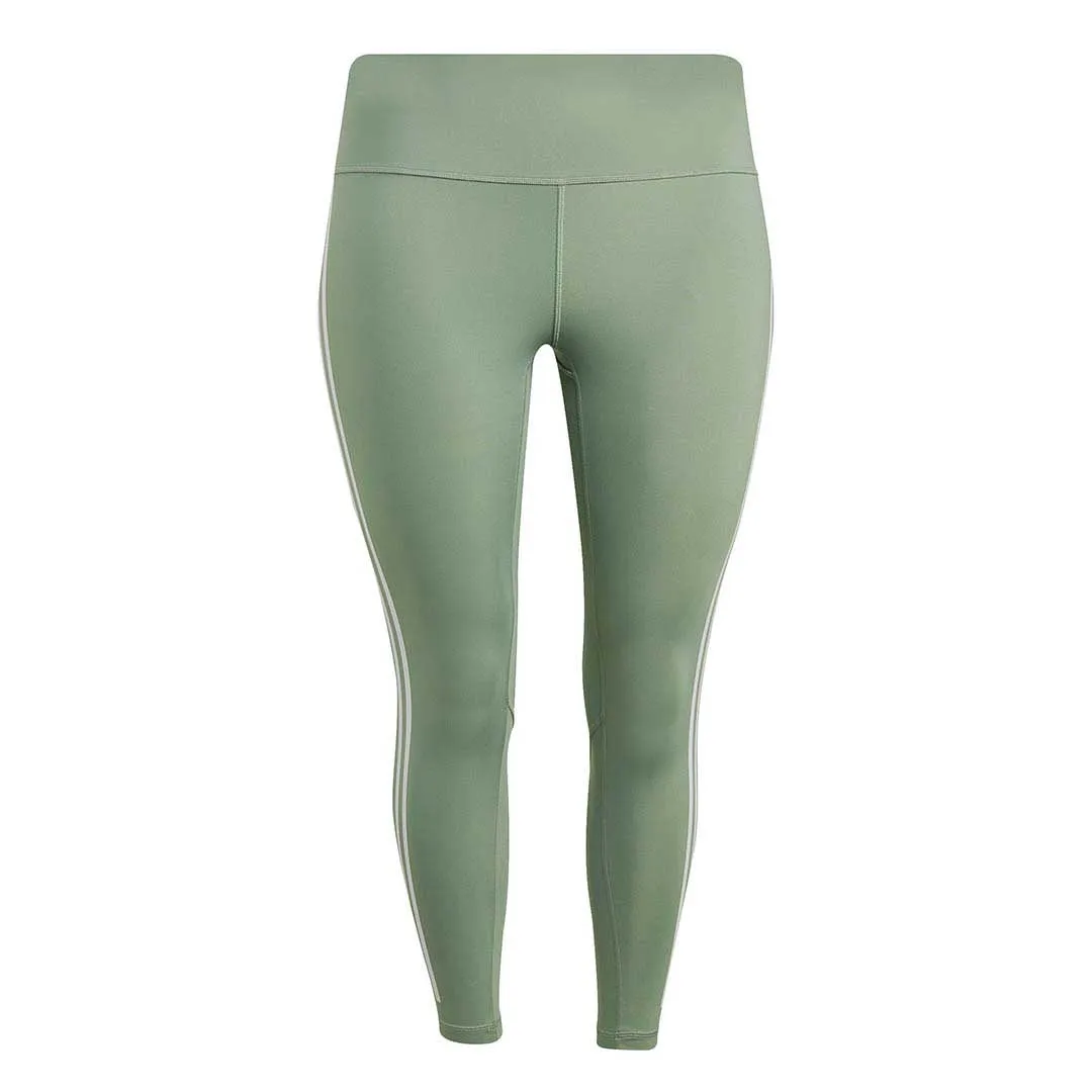 adidas - Damen Optime Trainicons 3-Streifen 7/8 Leggings (Plus Size) (HR5454)