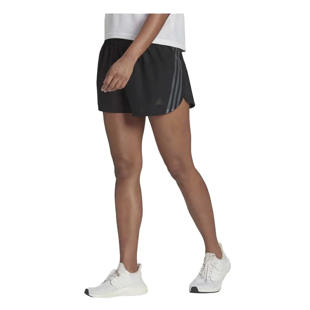 adidas - Damen Run Icons 3-Streifen Laufshorts 3 Zoll (H57185-3IN)