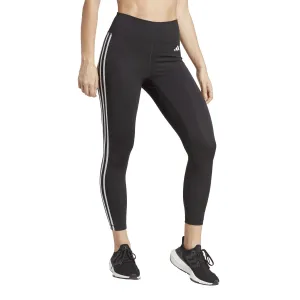 ADIDAS DAMEN TRAIN ESSENTIALS 3-STRIPEN HOCHTAILLIERTE 7/8 SCHWARZE LEGGINGS