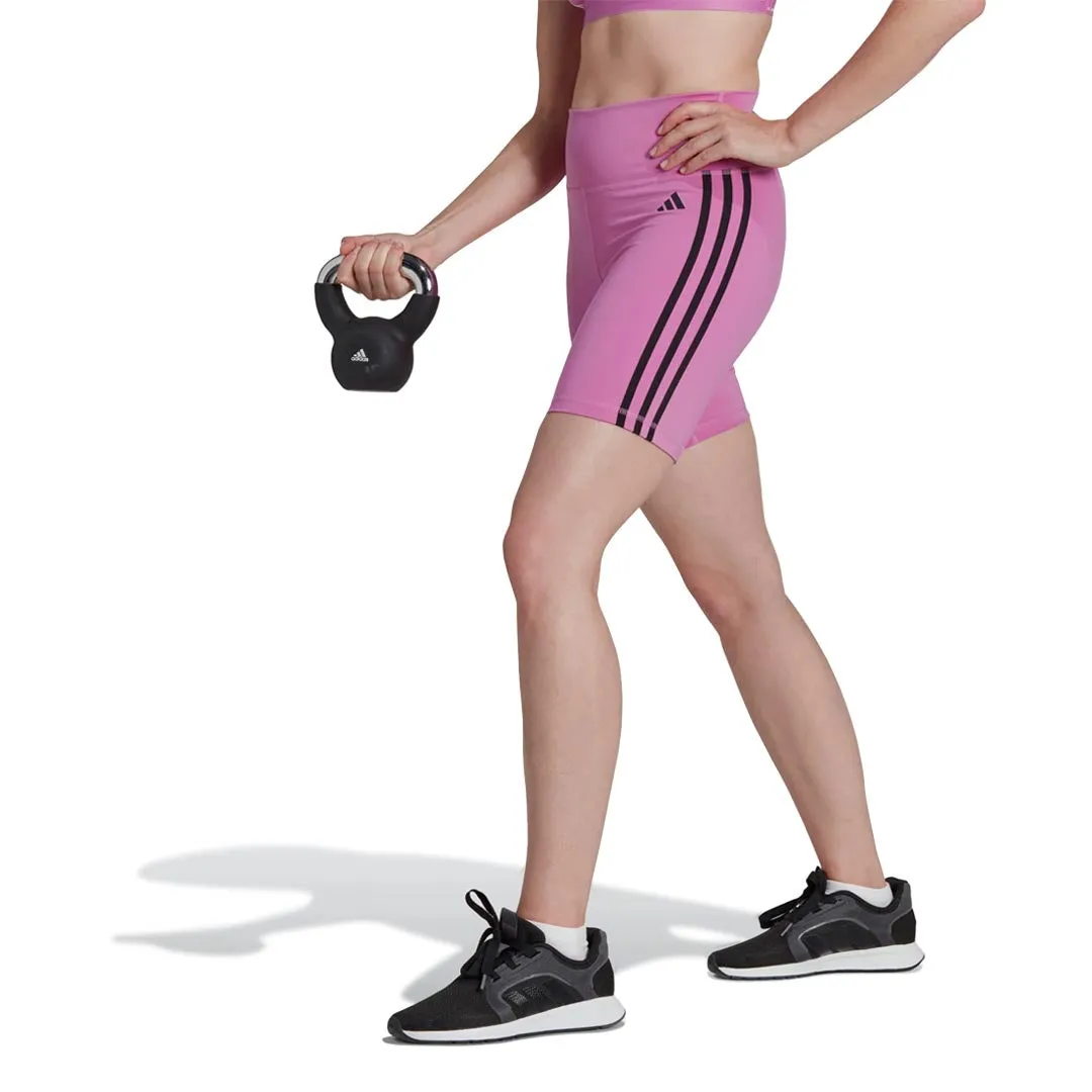 adidas - Damen Trainings-Essentials 3-Streifen High Waist Biker Shorts (HK9961)