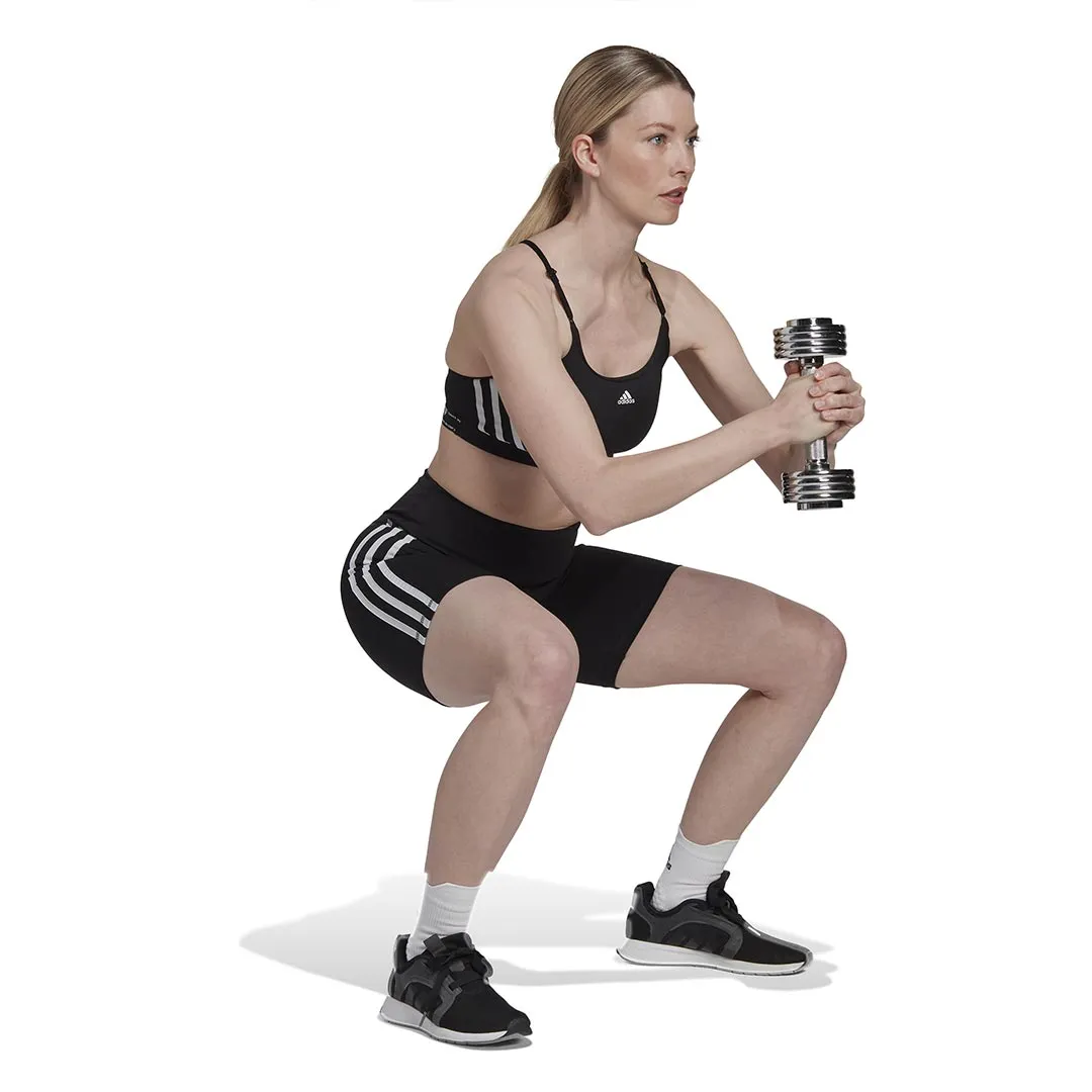 adidas - Damen Trainings-Essentials 3-Streifen High Waist Short Tights (HK9964)