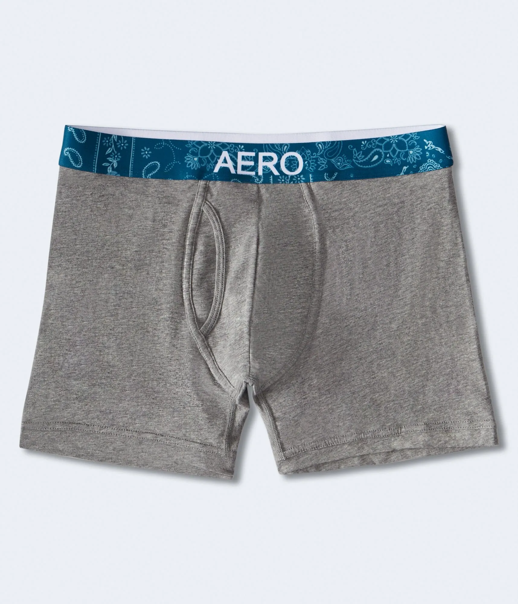 Aeropostale Herren Boxershorts mit Bandana-Print und Gummibund - Grau - Größe L - Baumwolle - Teen Mode & Bekleidung Med Hthr Grau Aeropostale