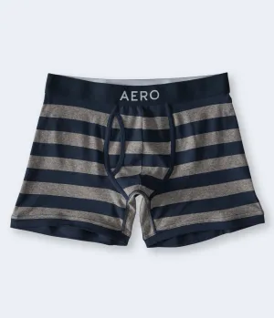 Aeropostale Mens' Rugby Stripe Knit Boxer Briefs - Grey - Size XS - Cotton - Teen Fashion & Clothing Med Hthr Grey Aeropostale