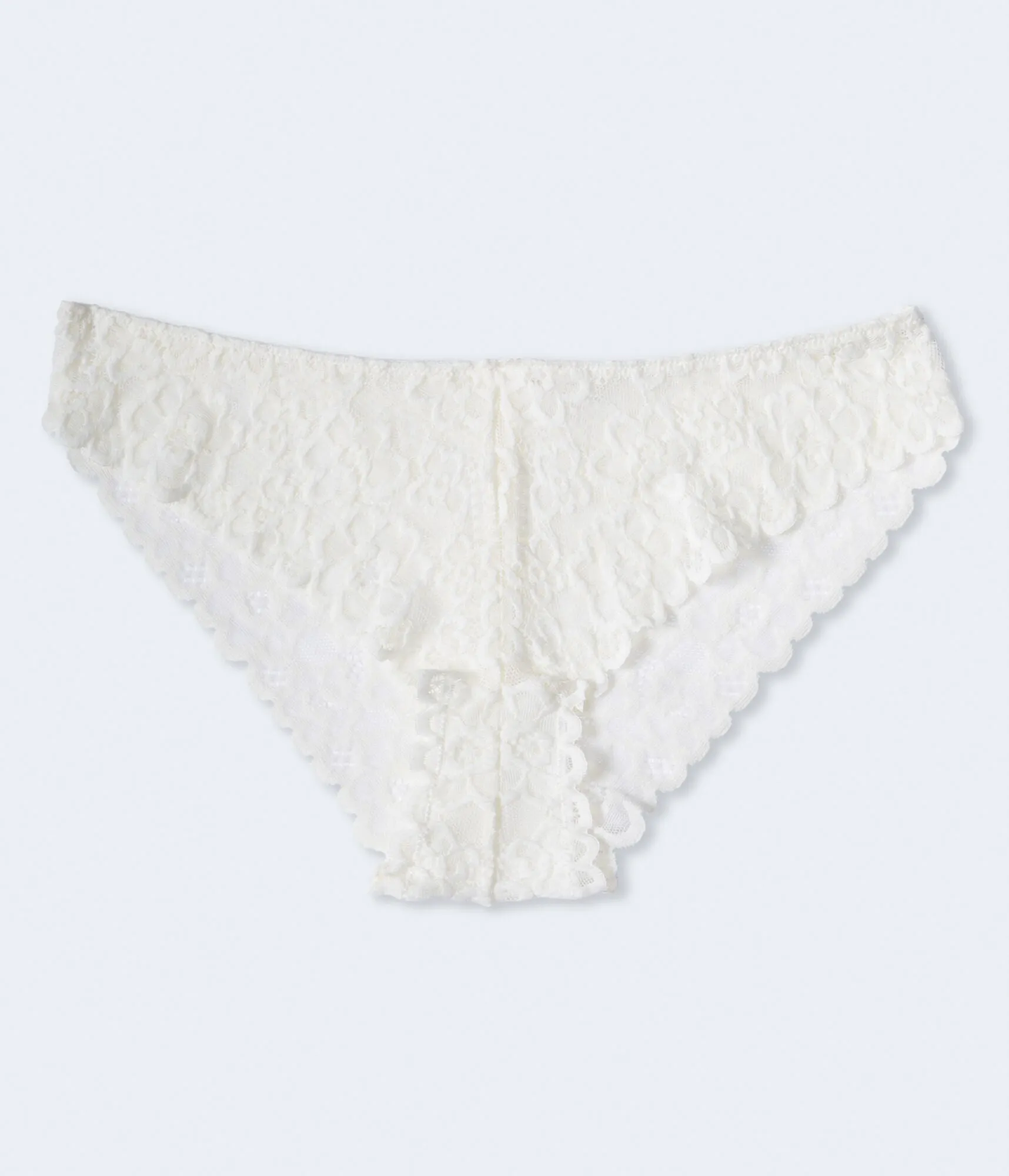 Aeropostale Damen Blumen-Spitzen Cheeky - - Größe XL - Nylon - Teen Mode & Kleidung Creme Aeropostale
