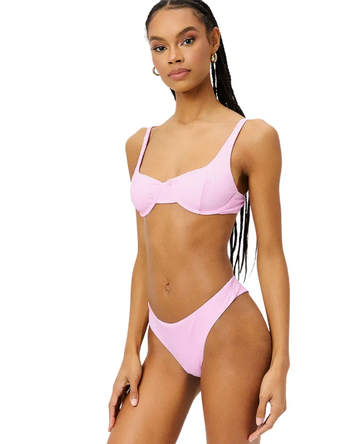 Anna Underwire Rippen-Bikini-Oberteil
