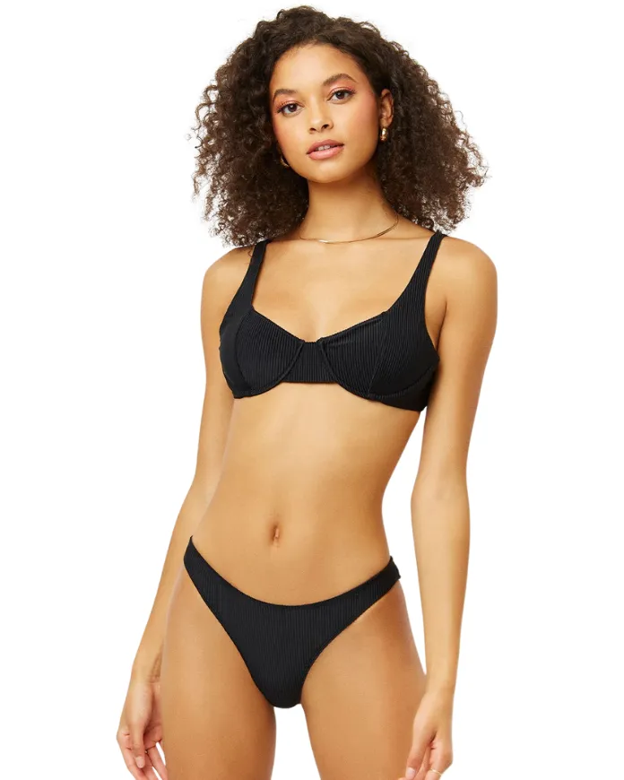 Anna Underwire Rippen-Bikini-Oberteil