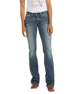 Ariat Damen Real Mid Rise Stretch Whipstitch Bootcut Jeans Ariat Kleidung