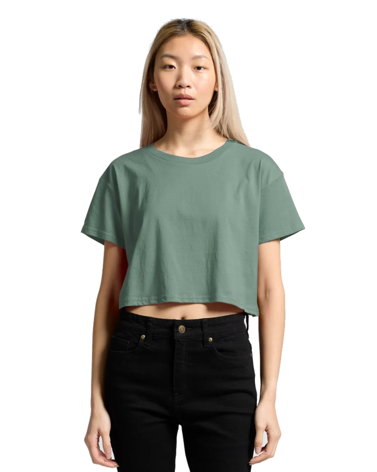 AS Colour Crop T-Shirt in Mineral