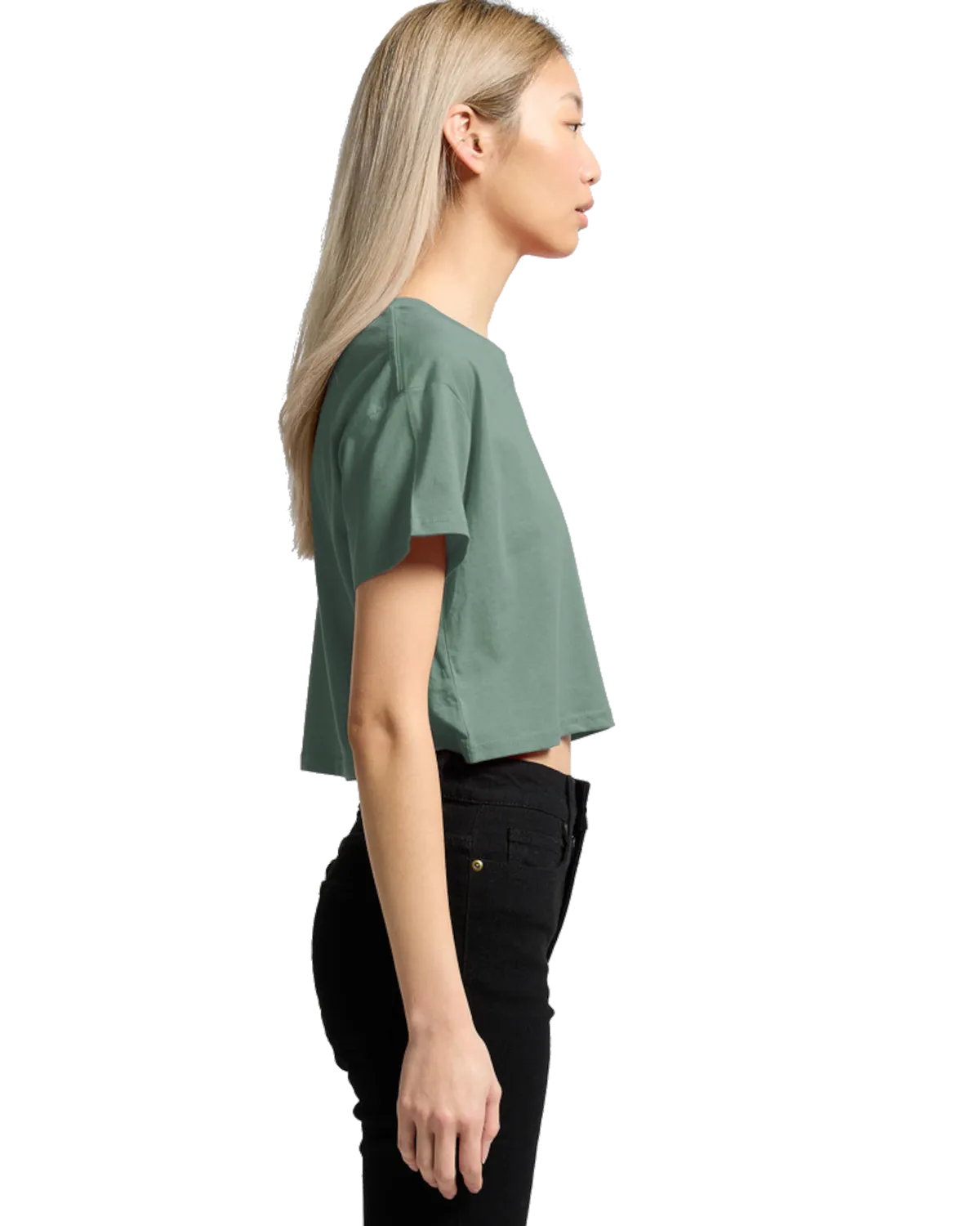 AS Colour Crop T-Shirt in Mineral