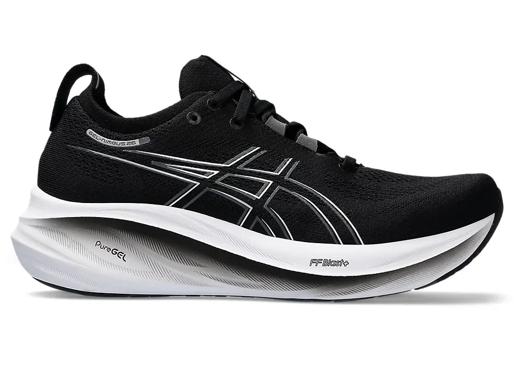 Asics Damen Gel Nimbus 26 - Schwarz/Grafitgrau (1012B601-001) Asics Laufschuhe