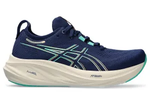 Asics Damen Gel Nimbus 26 - Blaue Weite/Aurora Grün (1012B601-400) Asics Laufschuhe