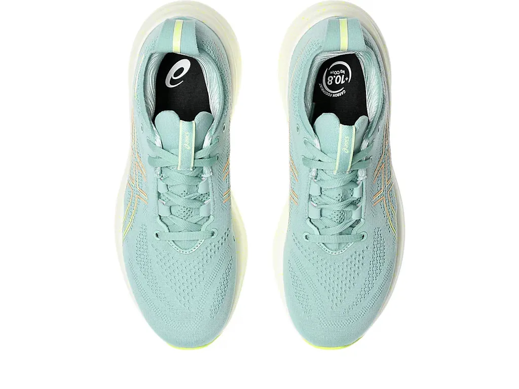 Asics Damen Gel Nimbus 26 - Hell Celadon/Sicherheitsgelb (1012B601-301) Asics Laufschuhe