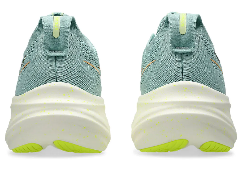 Asics Damen Gel Nimbus 26 - Hell Celadon/Sicherheitsgelb (1012B601-301) Asics Laufschuhe