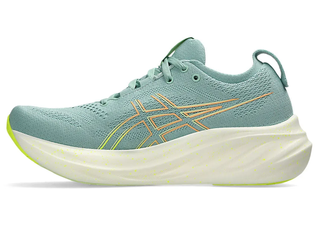 Asics Damen Gel Nimbus 26 - Hell Celadon/Sicherheitsgelb (1012B601-301) Asics Laufschuhe