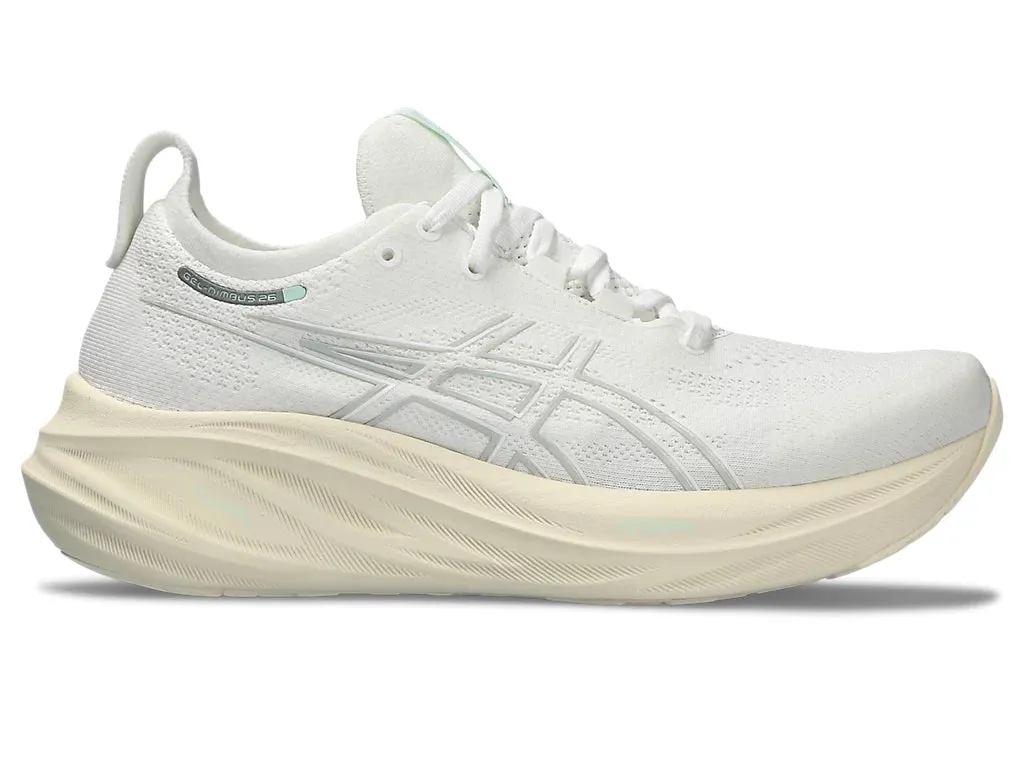 Asics Damen Gel Nimbus 26 - Weiß/Weiß (1012B601-101) Asics Laufschuhe