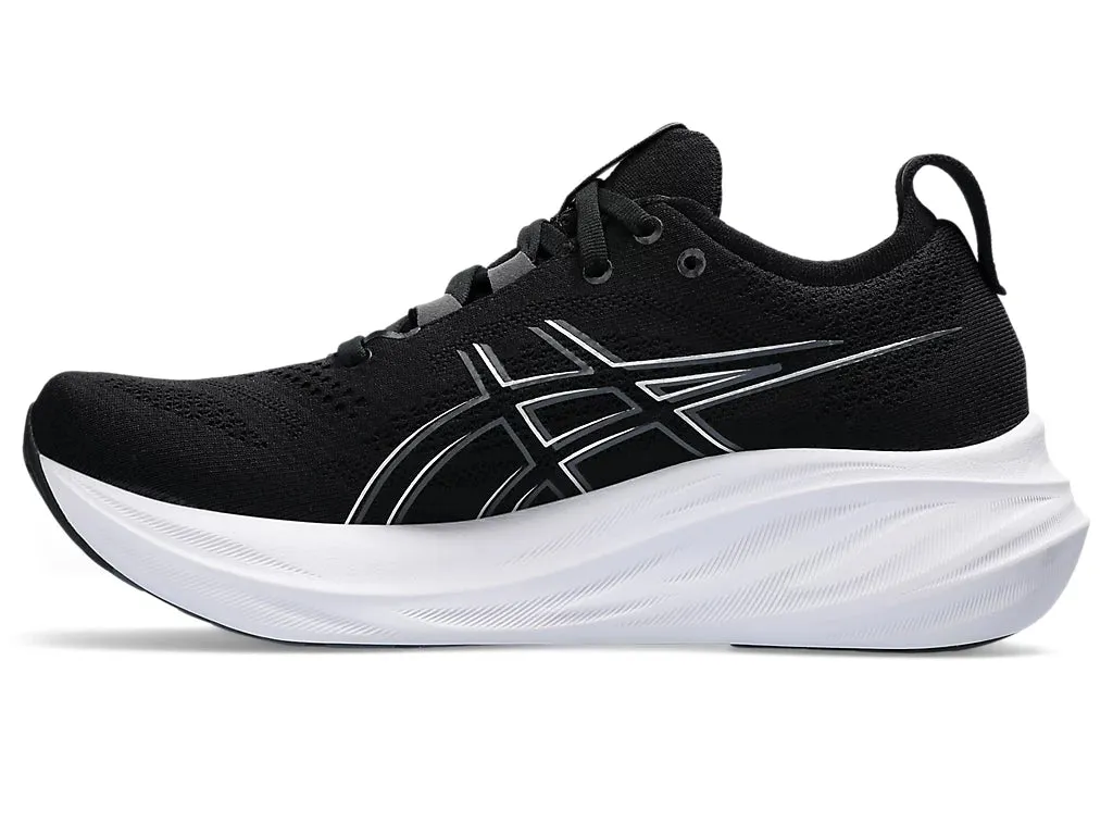 Asics Damen Gel Nimbus 26 Wide - Schwarz/Graphitgrau (1012B602-001) Asics Laufschuhe