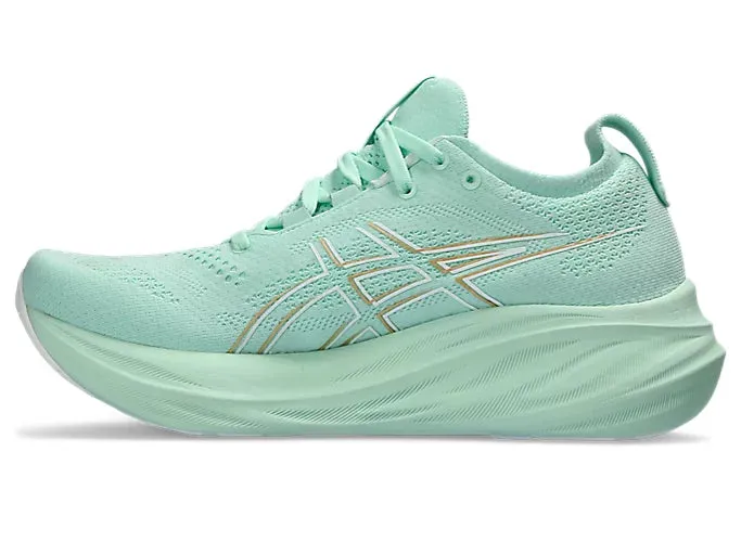 Asics Damen Gel Nimbus 26 Wide - Mint Tint/Pale Mint (1012B602-300) Asics Laufschuhe