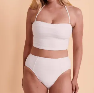 Bandeau-Bikini-Oberteil in Weiß