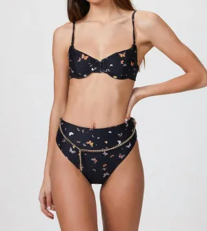 Gürtel-Emily-Bottom In Schmetterlingen Schwarz