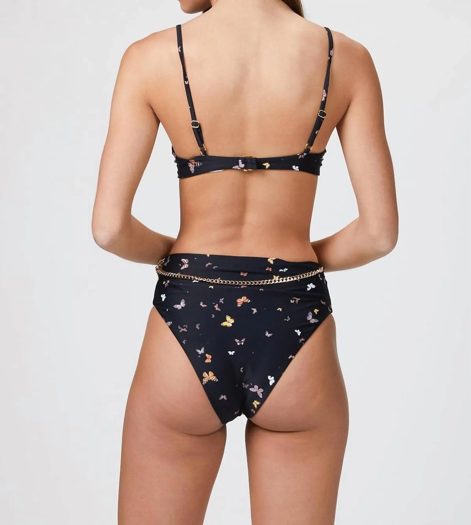 Gürtel-Emily-Bottom In Schmetterlingen Schwarz