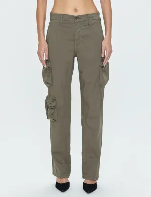 Bobbie Utility Mid Rise Loose Straight Cargo, Dunkeloliv Kleidung_pistola