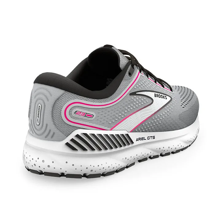 Brooks Damen Ariel GTS 23 - Grau/Schwarz/Rosa (1203901B078) Brooks