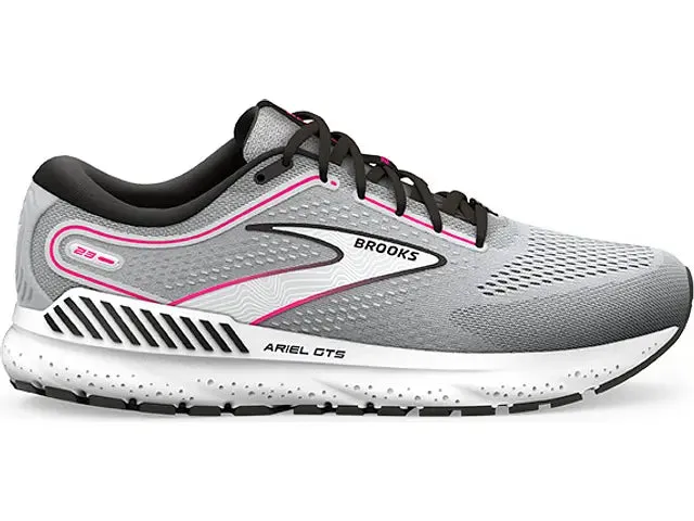 Brooks Damen Ariel GTS 23 - Grau/Schwarz/Rosa (1203901B078) Brooks