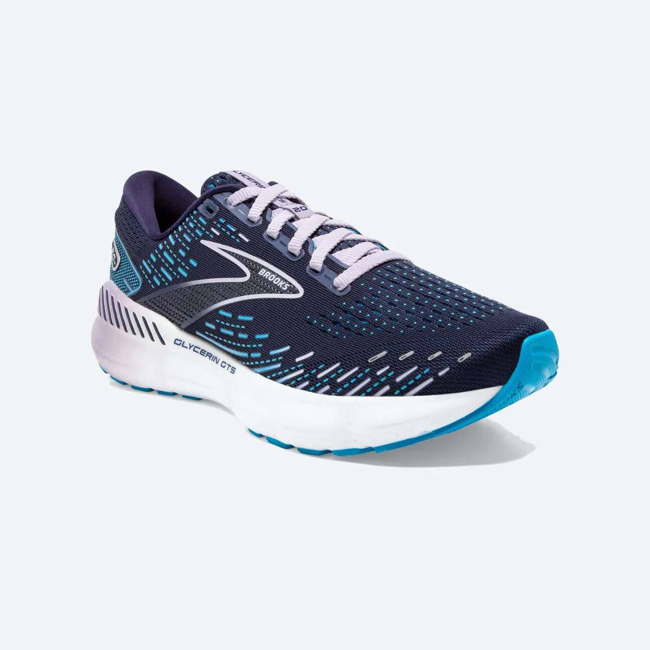 Brooks Damen Glycerin GTS 20 - Peacoat/Ozean/Pastell Lila (1203701B499) Brooks