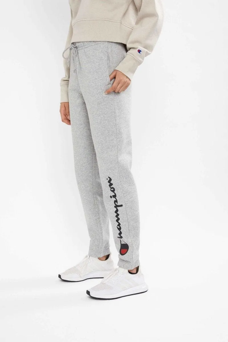 CHAMPION DAMEN SCRIPT HOCHTASTEN GRAUE JOGGINGHOSE