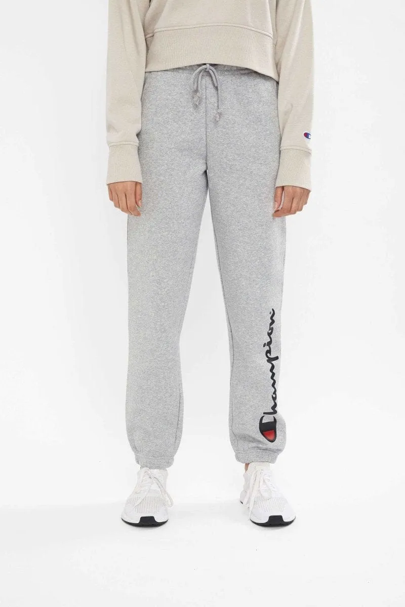 CHAMPION DAMEN SCRIPT HOCHTASTEN GRAUE JOGGINGHOSE