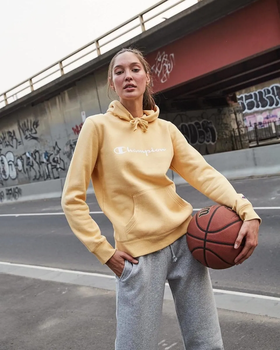 CHAMPION DAMEN SCRIPT HOCHTASTEN GRAUE JOGGINGHOSE