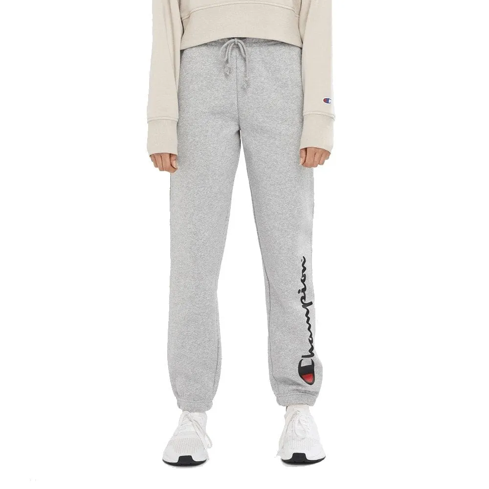 CHAMPION DAMEN SCRIPT HOCHTASTEN GRAUE JOGGINGHOSE