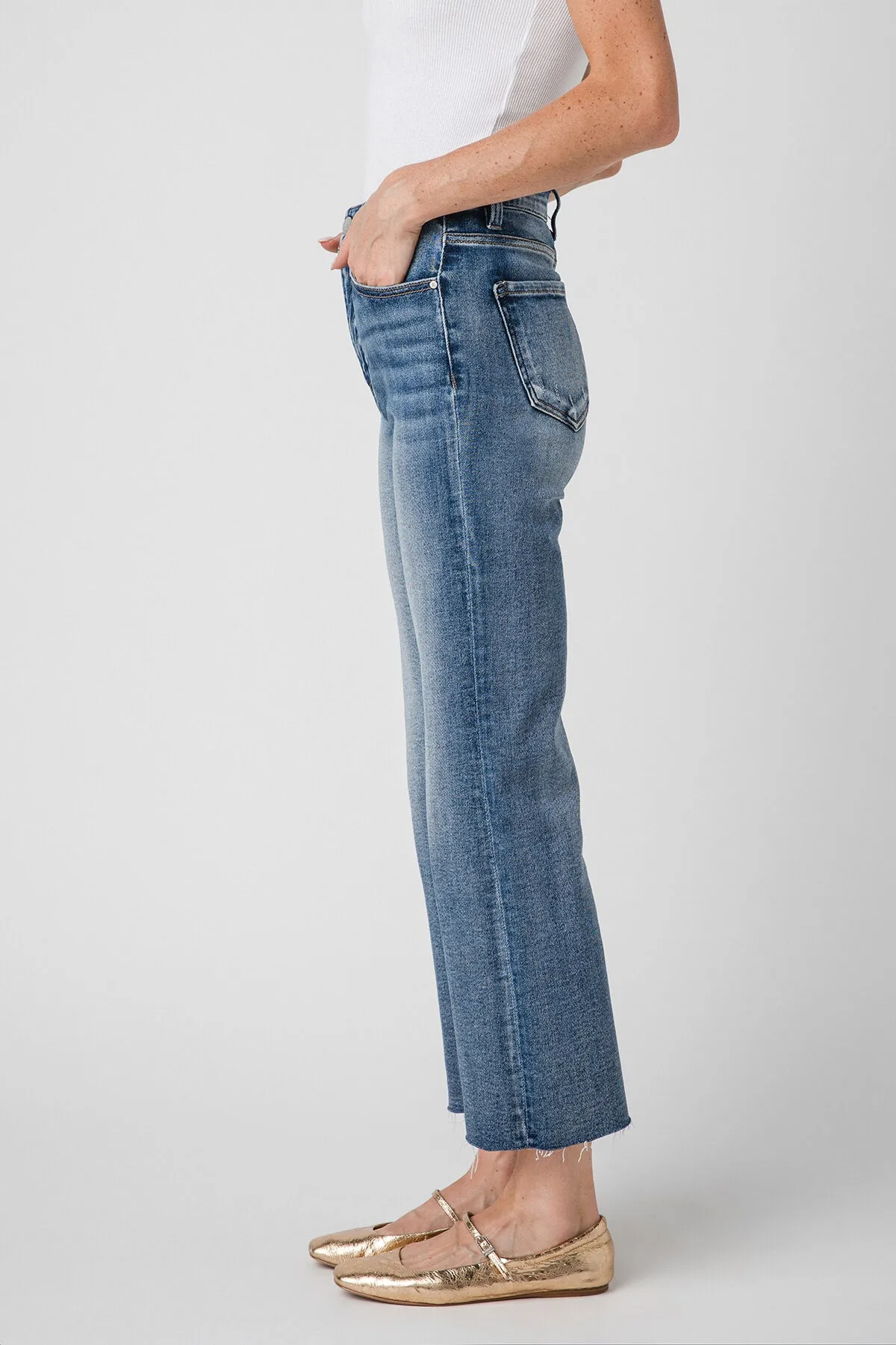 Bekleidung Risen Jeans Risen Cora High Rise Kick Flare Jeans
