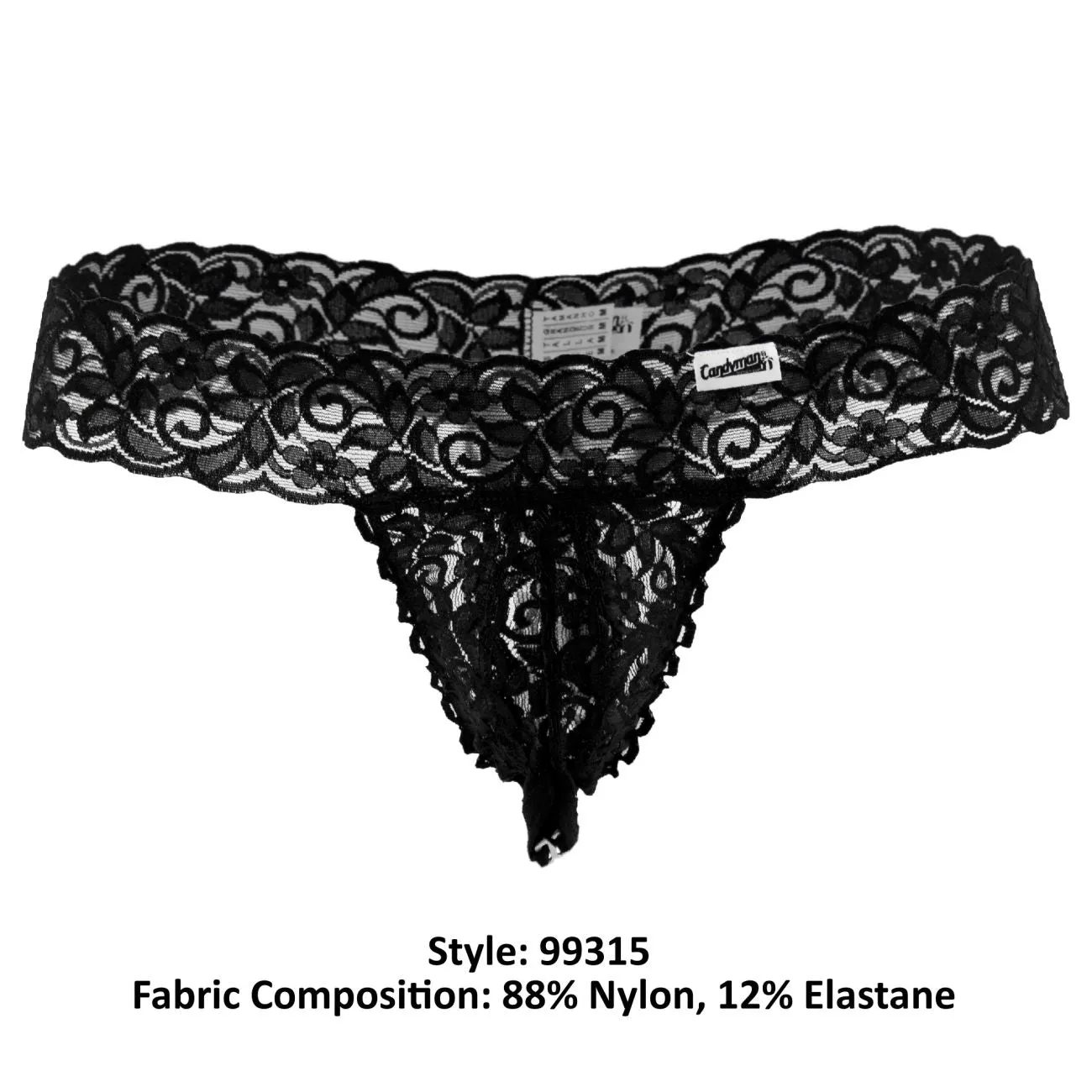 Bekleidung_Candyman_Herrenunterwäsche CandyMan 99315 Peek a Boo Tangas Farbe Schwarz