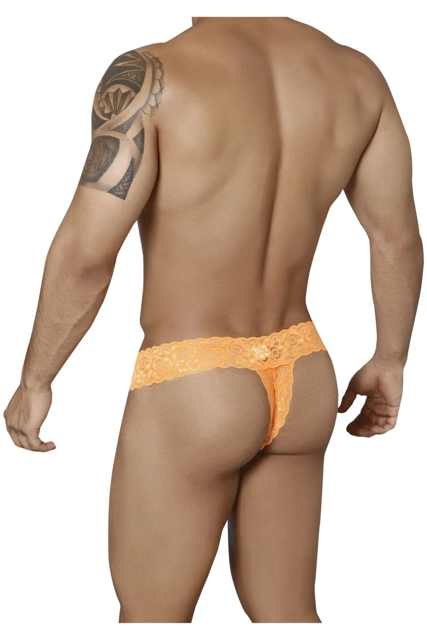 Bekleidung_Candyman_Herrenunterwäsche CandyMan 99315X Guck-Guck-Spitzen-Tangas Farbe Knallorange