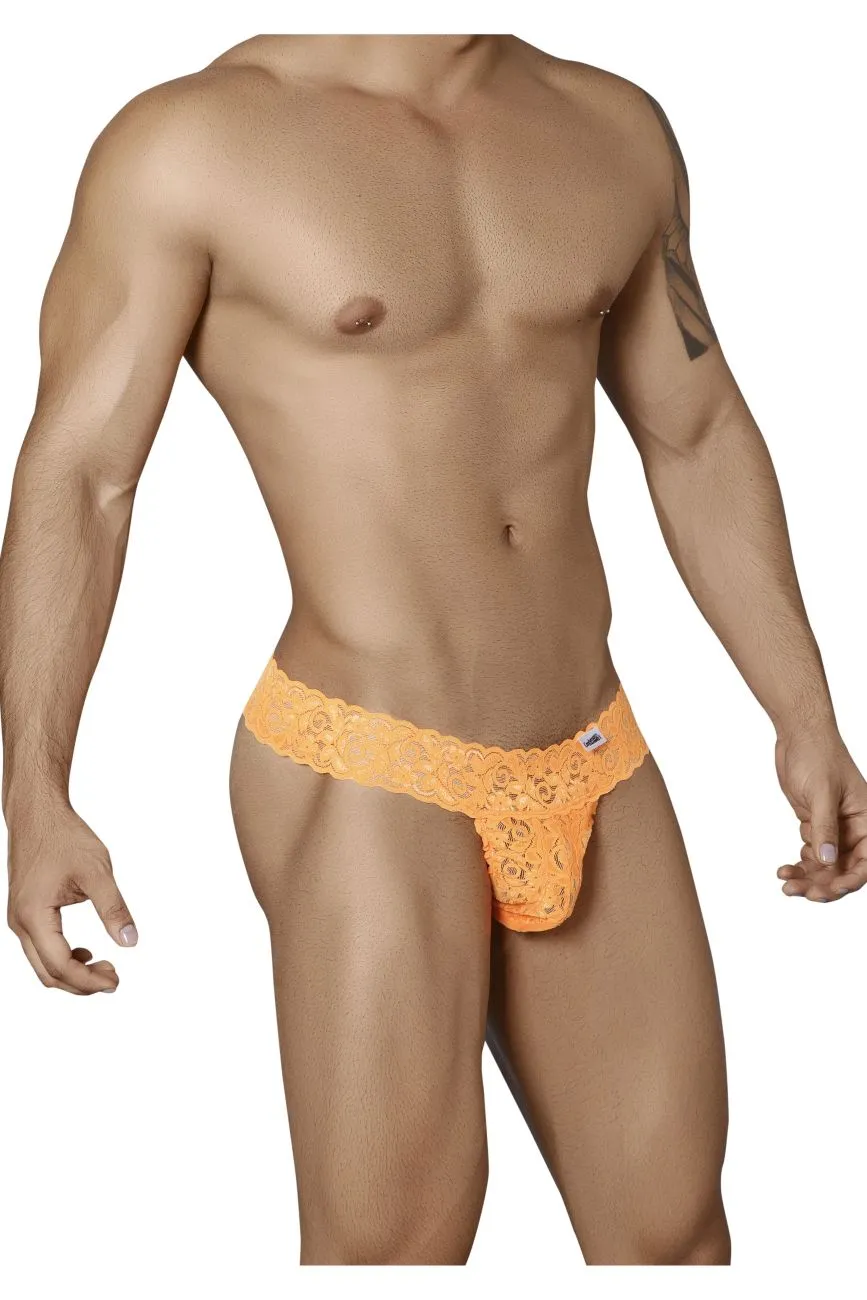 Bekleidung_Candyman_Herrenunterwäsche CandyMan 99315X Guck-Guck-Spitzen-Tangas Farbe Knallorange